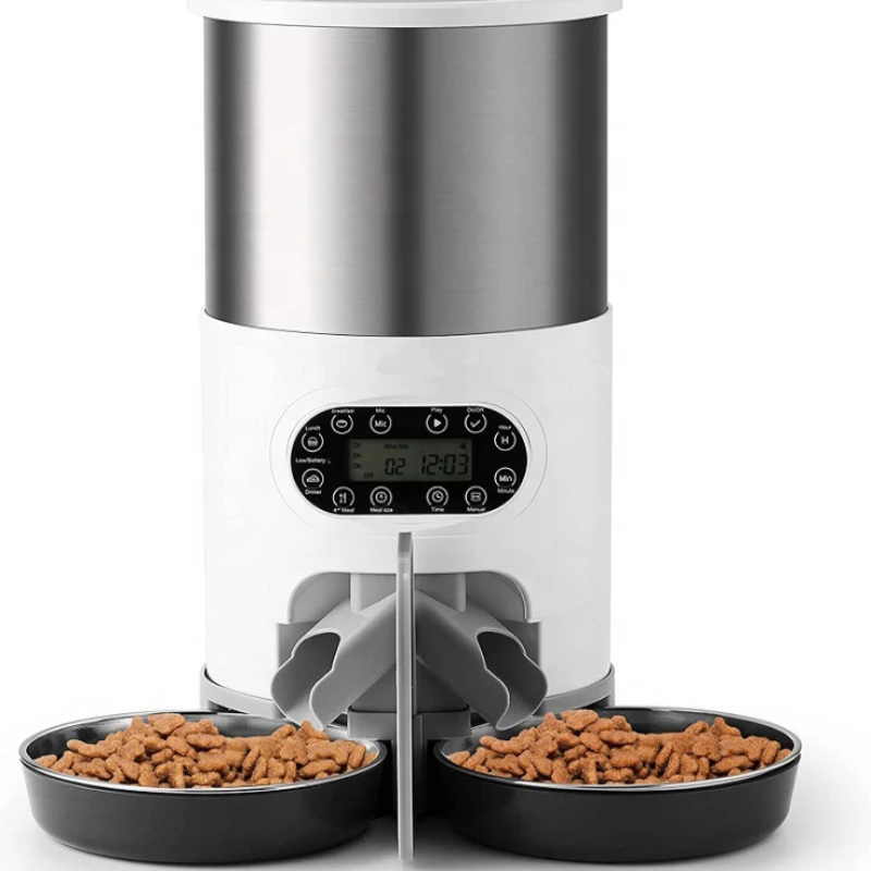 

newest 2 In 1 microchip tuya wifi timed pet bowls Automatic smart pet Feeder