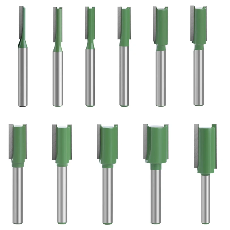 

11 шт. 6 мм односторонний прямой нож с двойной оправой обрезной станок головка гравировальный станок нож