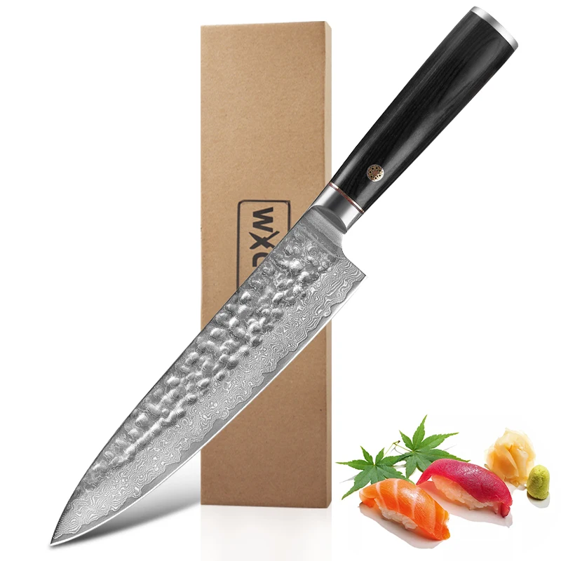 

Профессиональный 8-дюймовый шеф-нож из дамасской стали, острый кухонный нож