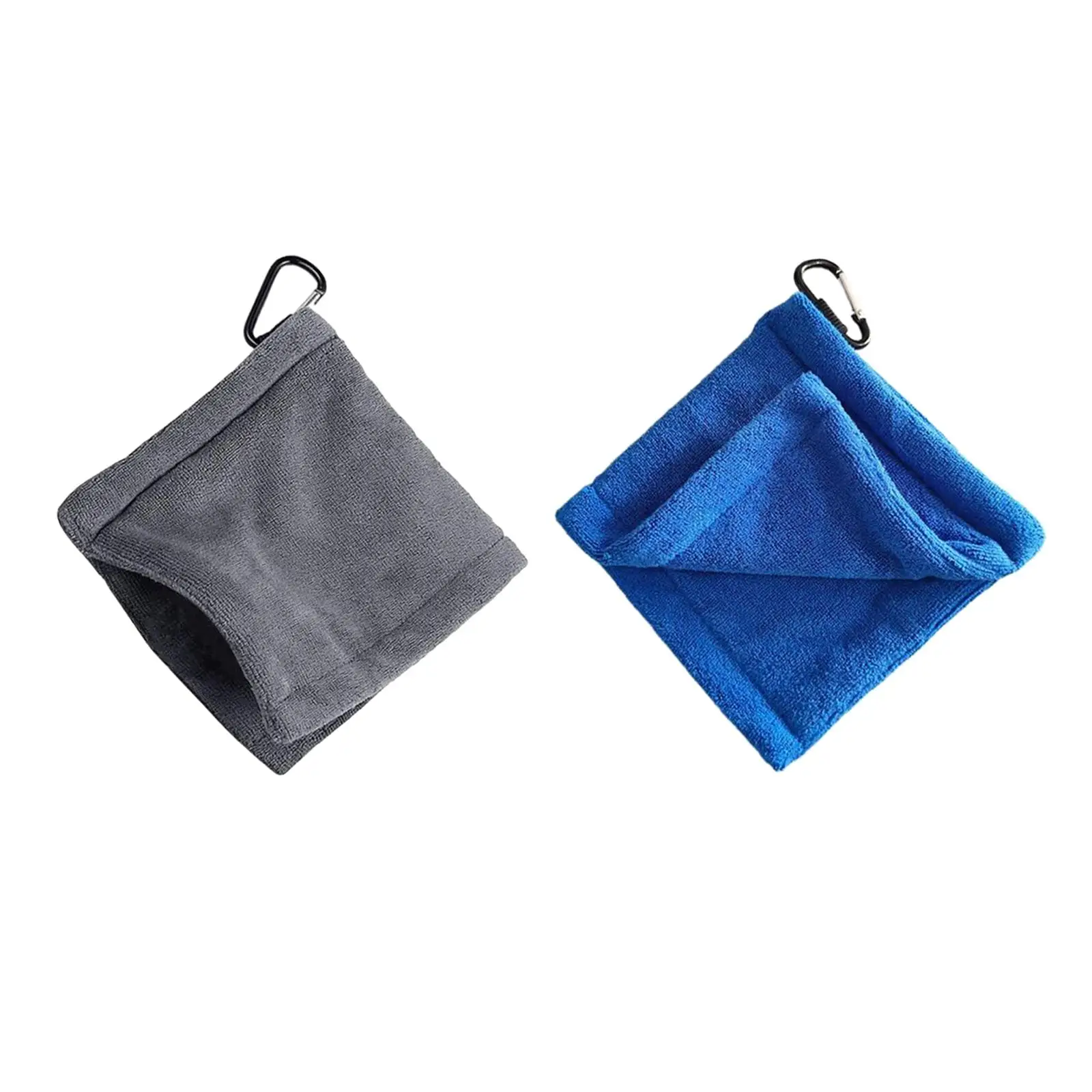 

Portable Golf Ball Cleaning Towel with Hanging Buckle Adults Club Head Cleaner Towel for Golfers Outdoor Sports Accessories