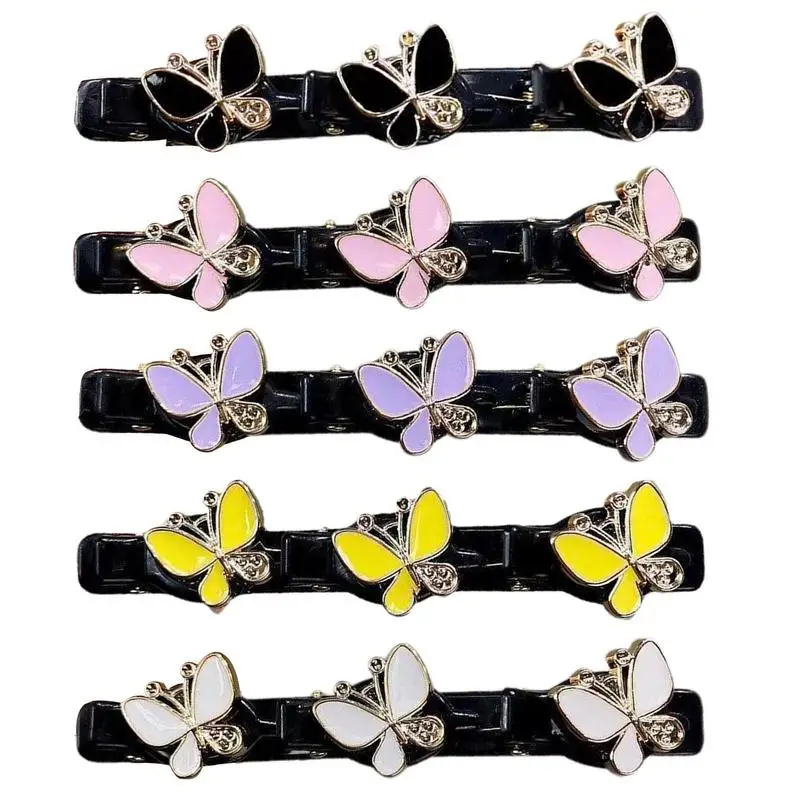 

Заколка для волос в виде бабочек, со стразами