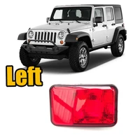 1pcs tail stop rear bumper reflector light for jeep wrangler 2007 2018 brake turn signal fog lamp accessories auto led lights