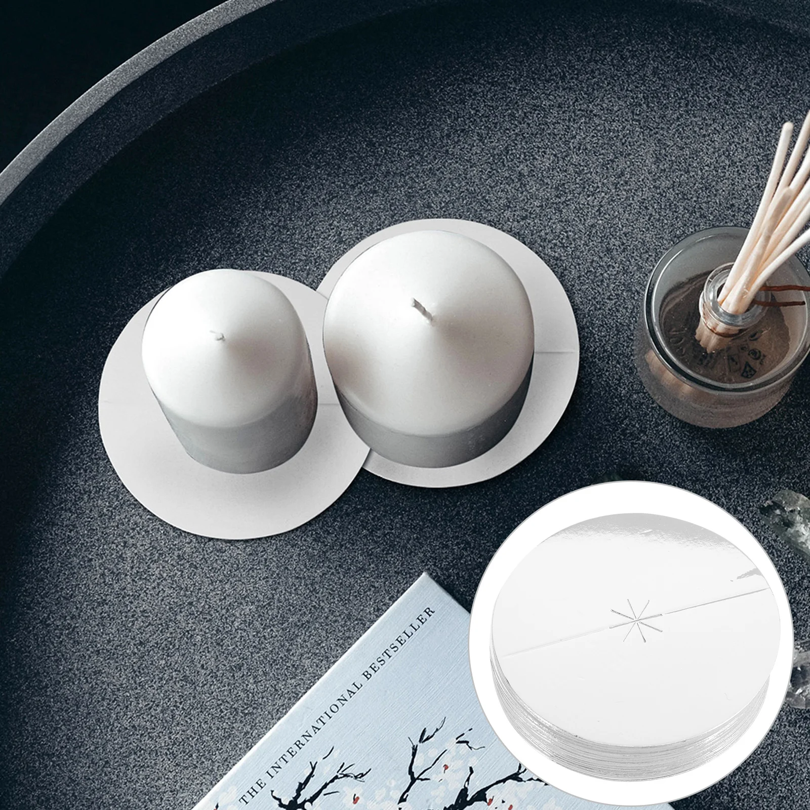 Защитная пленка для свечи белый поднос канделябры защита от капель аксессуары