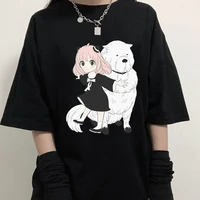 spy x family anime shirt kawaii anya forger graphic print t shirt japan manga harajuku unisex tees oversized tshirt short sleeve