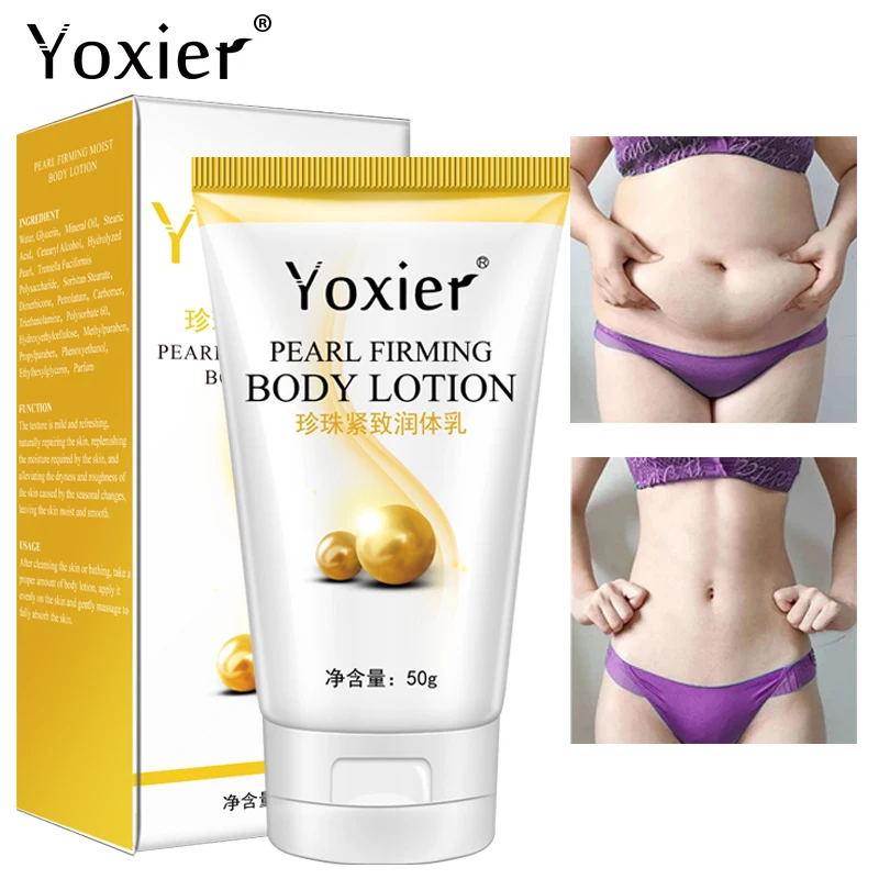 

Body Lotion Cellulite Shaping Remove Cellulite Stretch Marks Massage Slimming Cream Pearl Lifting Firming Healthy Skin Care 50g
