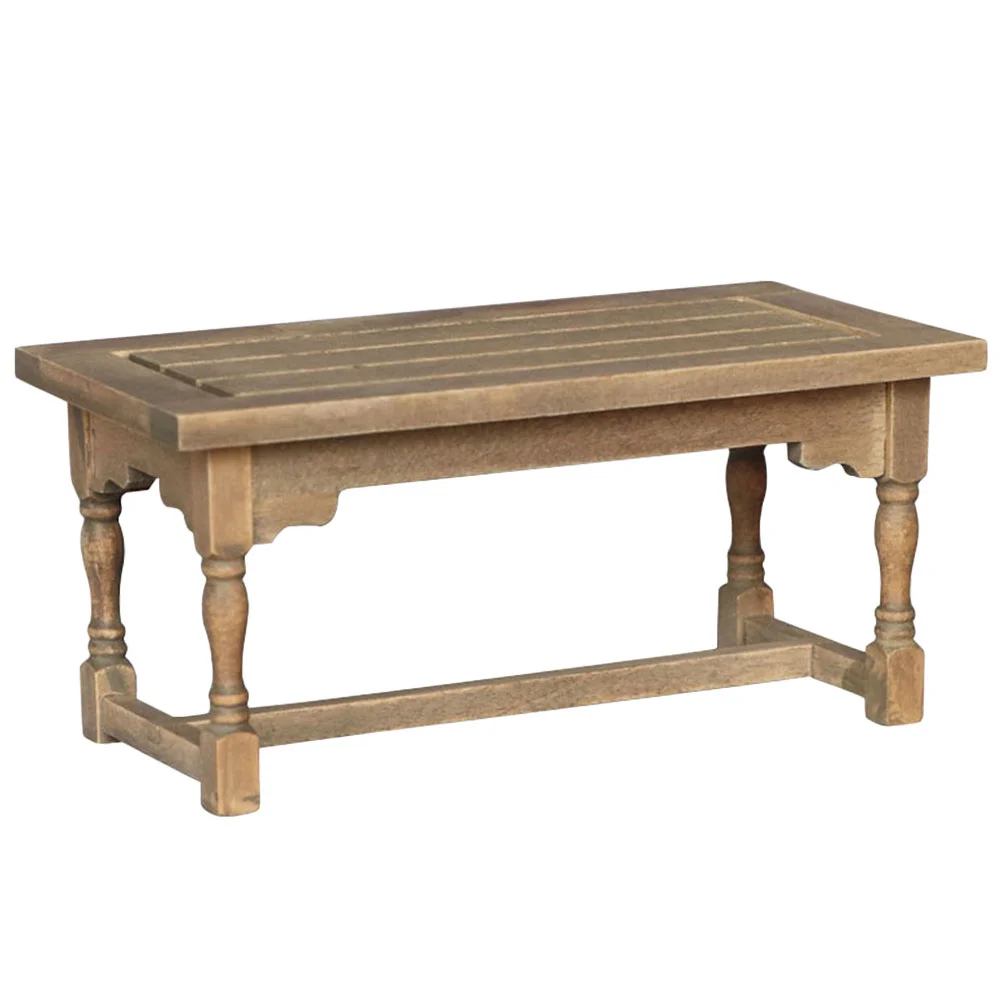 

Dolls House Table Miniature Accessory Wooden Table Dining Dessert Table Kitchen Decoration