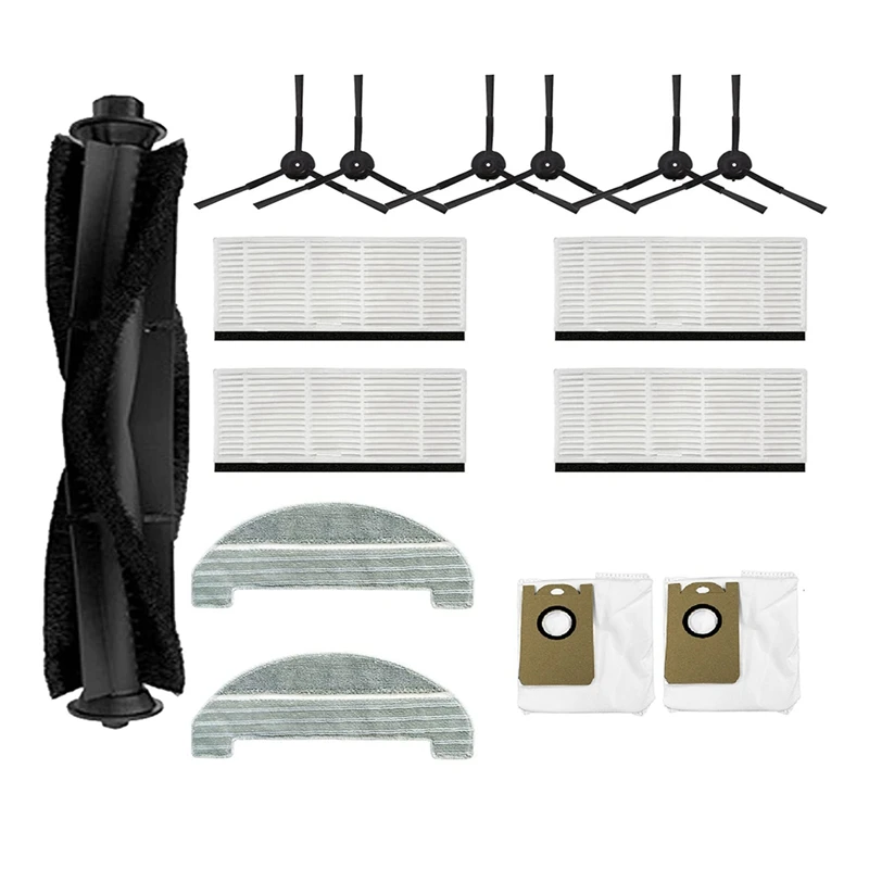 

1 Set Main Side Brush Filter Mop Dust Bag Accessory Kit For Proscenic M8pro Self Empty Robot Vacuum Cleaner