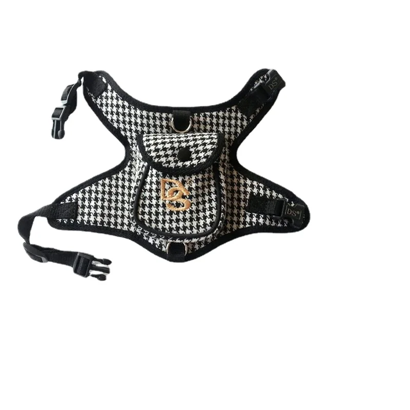 

Luxury Pet Accessories Dog Harness Vest Type Detachable Walking Leash Dog Harness Small and Medium French Bulldog.American Bully