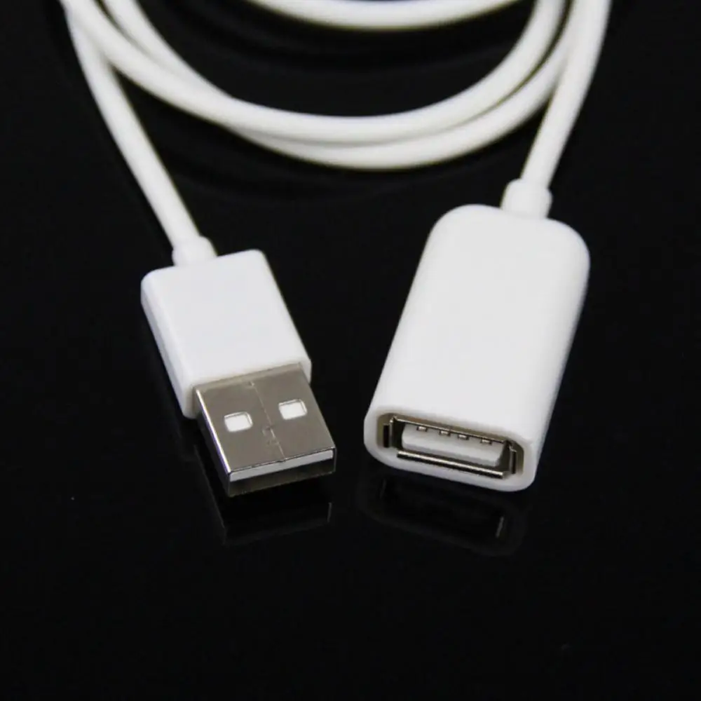 1 м 3 фута ПВХ Металл USB 2 0 штекер-гнездо Удлинительный адаптер кабель шнур