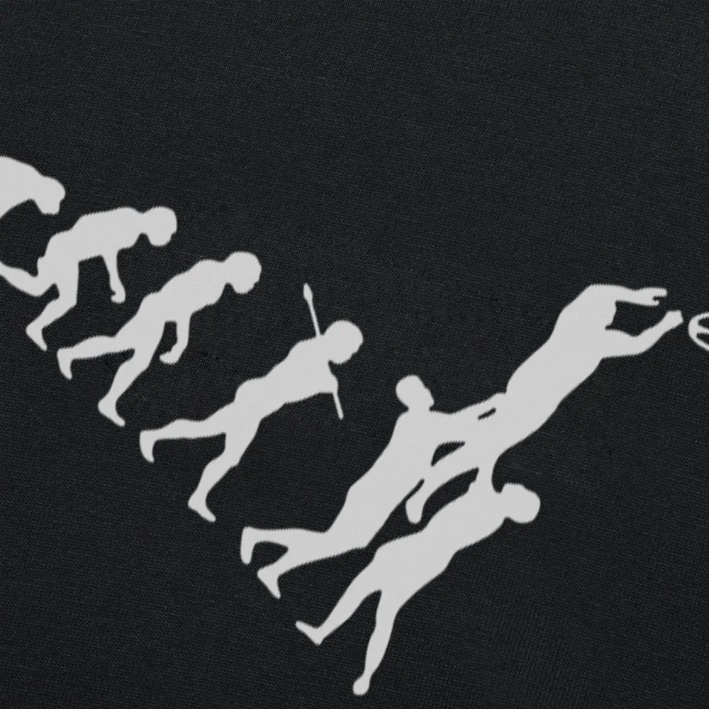 Смешные футболки для регби эволюции дня рождения унисекс графические новые