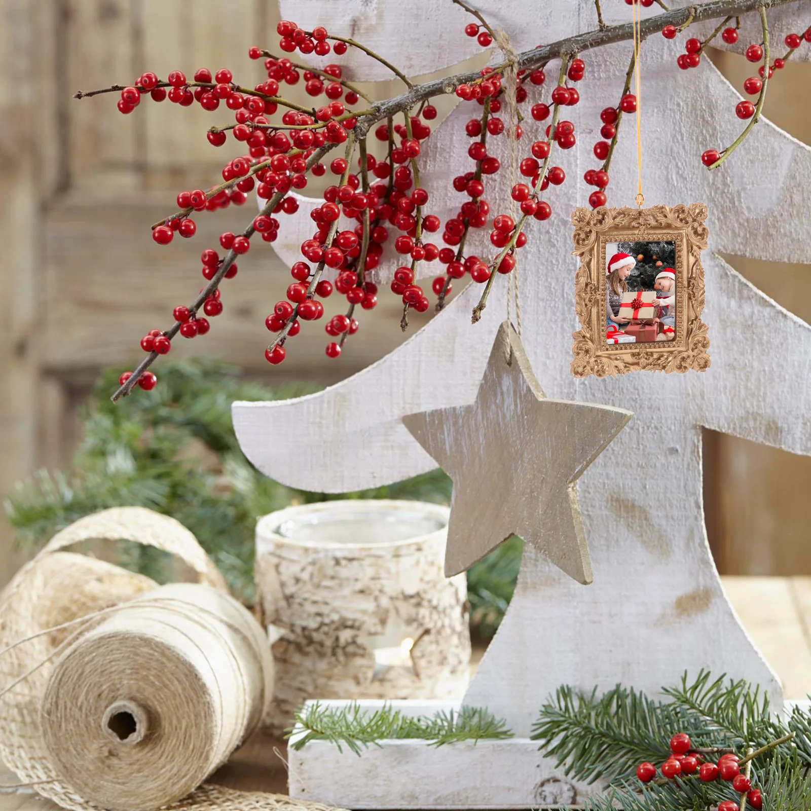 Креативные подвески в виде рождественской елки рамки крошечные мини-картинки