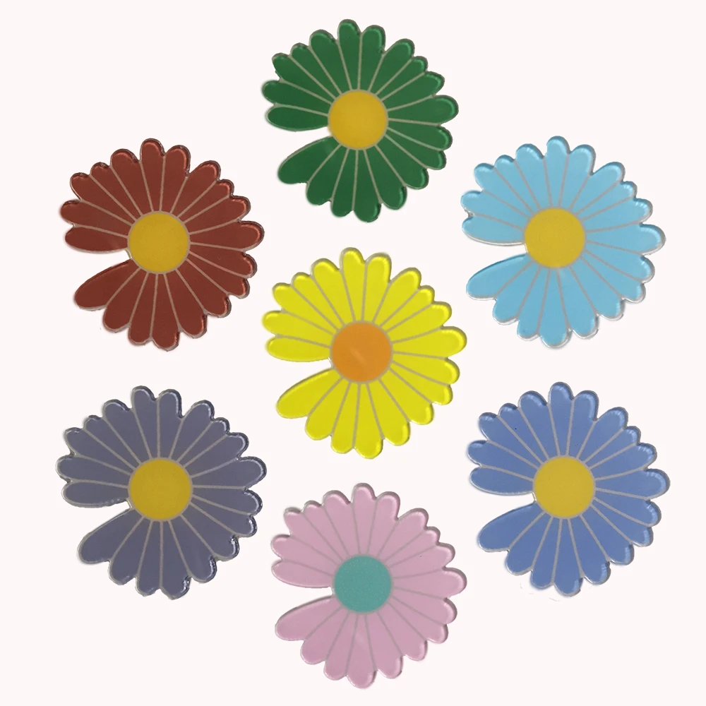 

Fashion Colorful Daisy Vintage Pins For Women Beautiful Acrylic Brooch Cute Jewelry Badges Scarf Buckle Shirt Hat Accessories