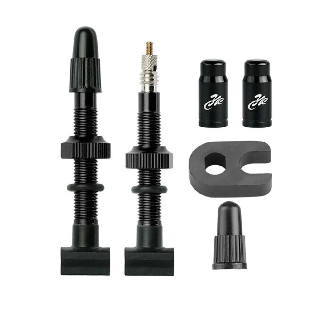

1 Pair Presta Valve Aluminum Alloy 45mm Bike Tubeless Tire Valve Replacement Parts Bike Tubeless Tire FV Valve Cycling Equipment