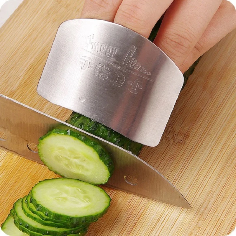

Stainless Steel Finger Protector Anti-cut Finger Guard Safe Vegetable Cutting Hand Protecter Kitchen Gadgets Kitchen Accessories