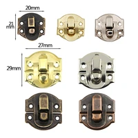 10pcs antique hasps iron lock catch latches for jewelry box buckle suitcase buckle clip clasp wood wine box latch clasps