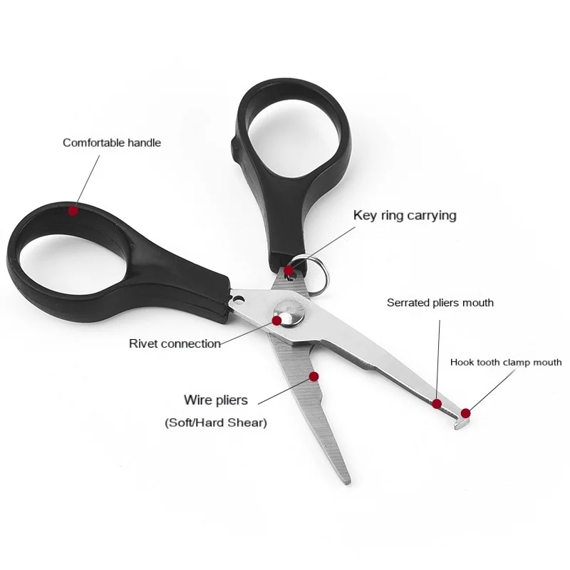 1 шт. рыболовные ножницы дюйма |