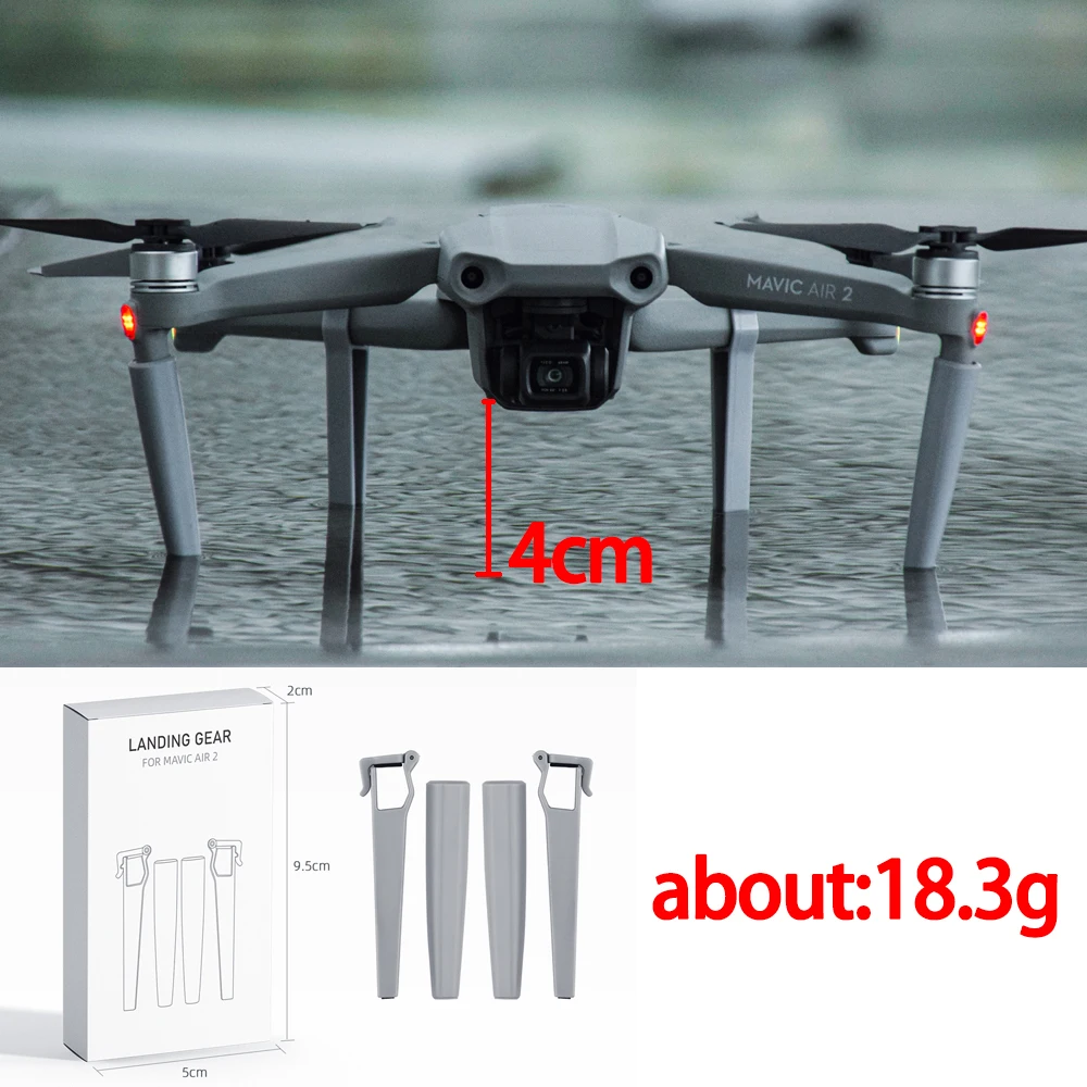Посадочные ножки для DJI Mavic Air 2/2S, складные удлиненные опора для дрона, быстросъемные аксессуары