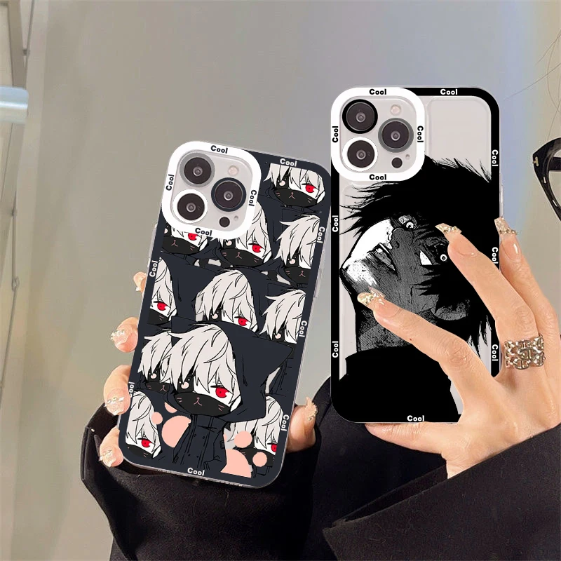 

Tokyo Ghoul Trendy Anime Kaneki Ken Phone Case For IPhone 14 13 12 11 Pro Max Mini X Xs XR 6 7 8 Plus SE 2020 Transparent Case