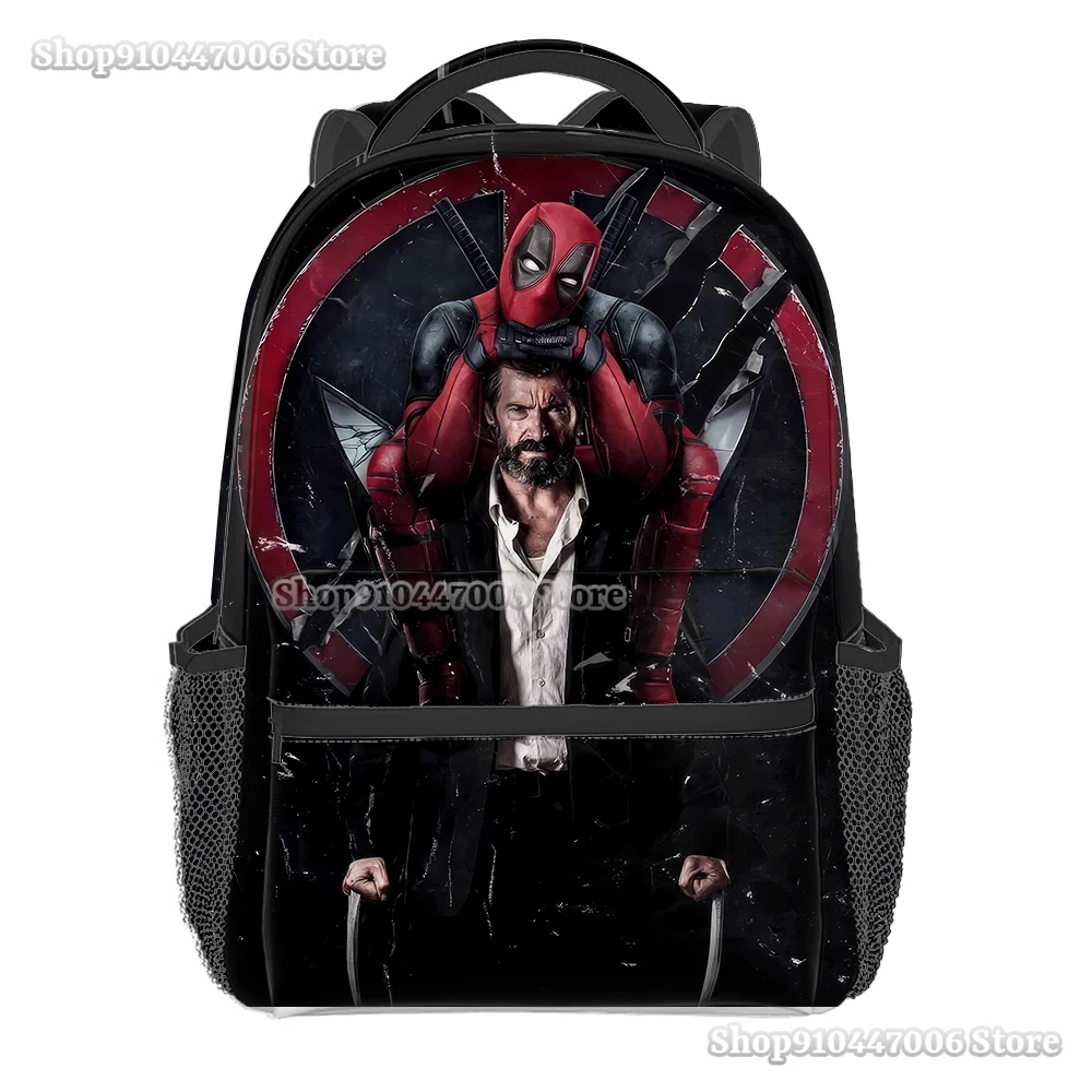 Рюкзак Deadpool &amp Wolverine с 3d-рисунком Marvel рюкзак для студентов книг мужчин и женщин