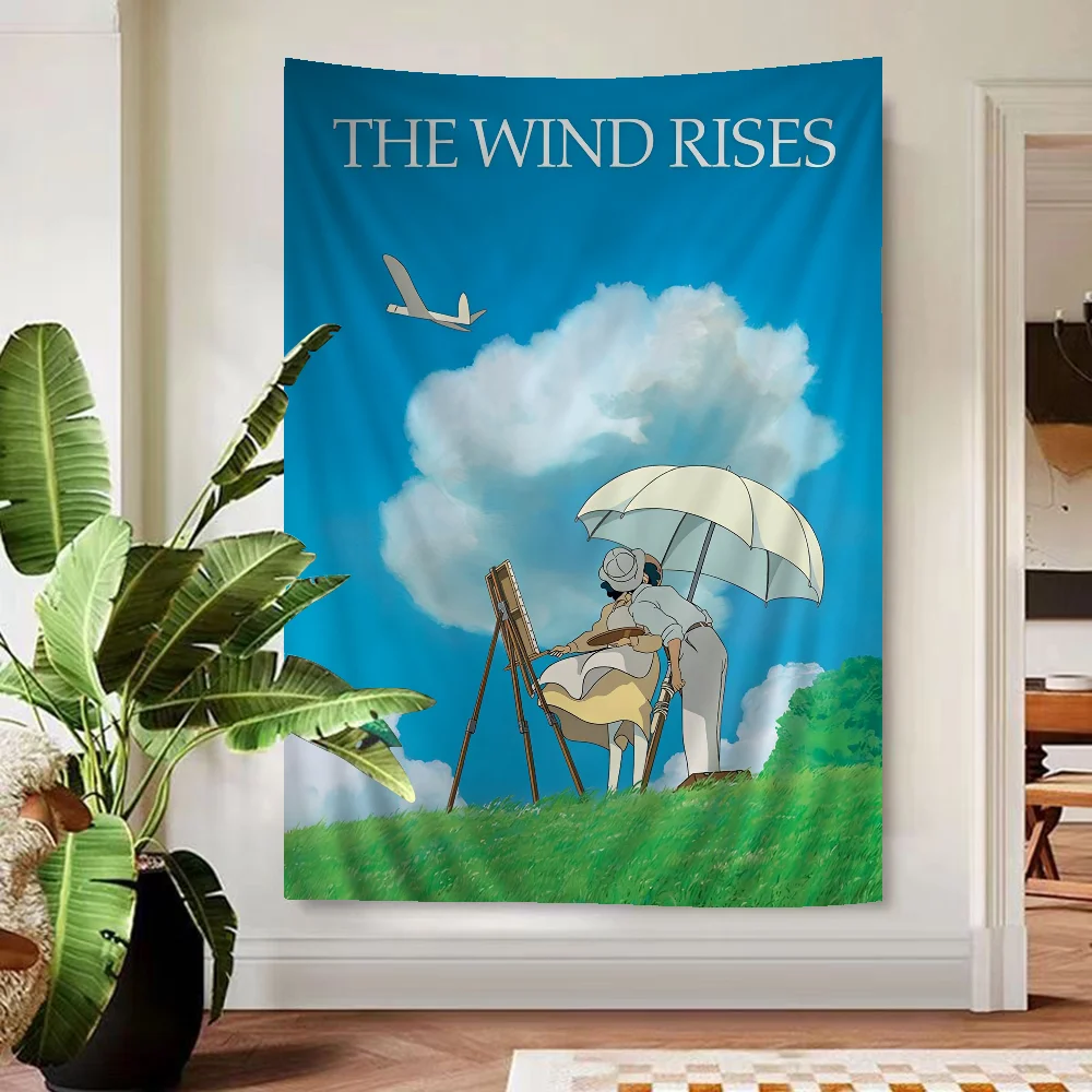 Гобелен с подъемом ветра в стиле аниме индийский Будда украшение на стену