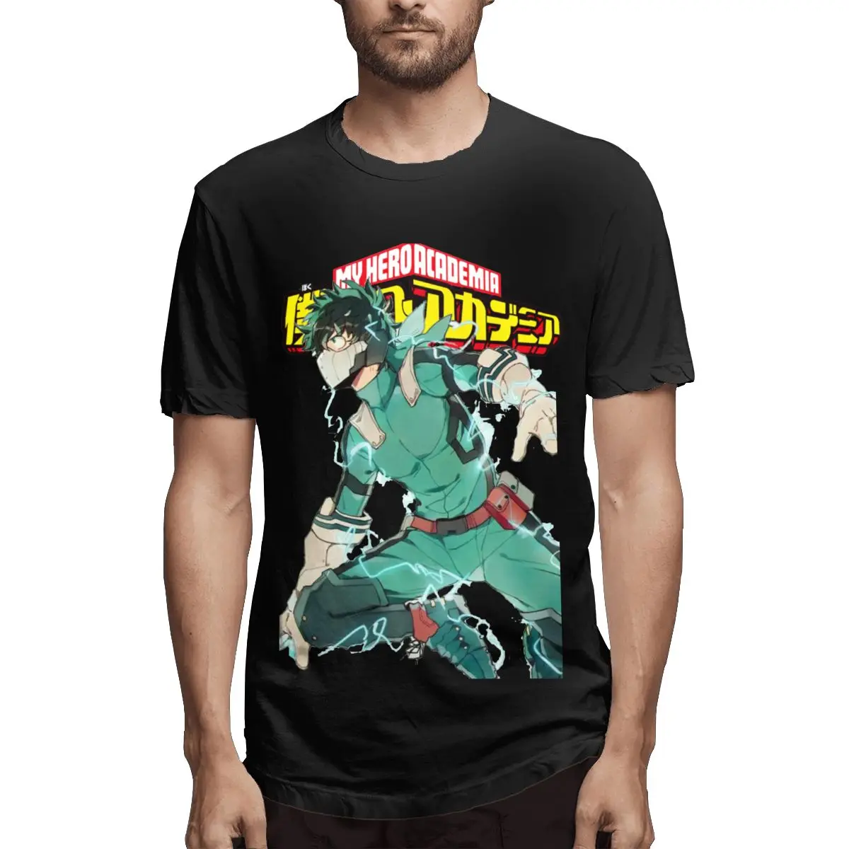 

Deku Full Cowl Izuku Midoriya T Shirt Man My Hero Academia Kawaii Tshirt Short Sleeve Novelty Premium T-Shirts Present Clothes