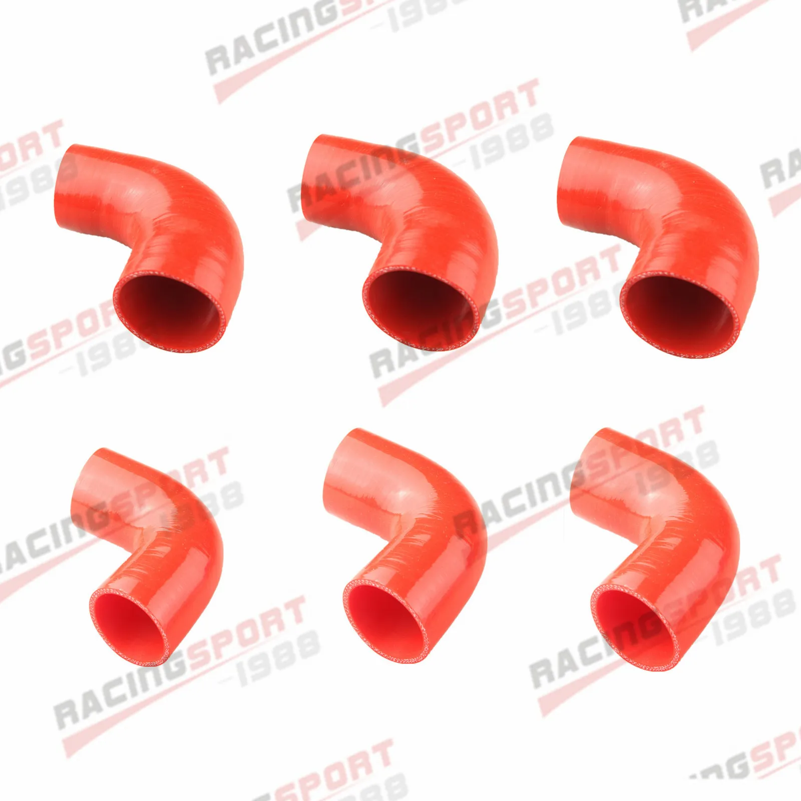 

Universal 90 Deg 45/ 51/ 54/57/ 60/63/70/76/102/114MM Silicone Tubing Hose Connector Intercooler Turbo Intake Pipe Coupler Hose