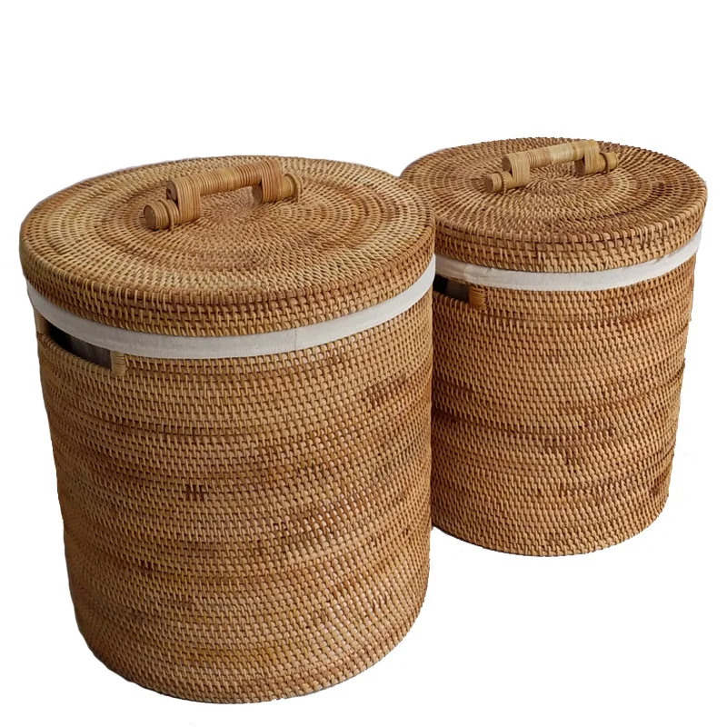 

Корзина для грязной одежды CAMIGEL, корзина для белья, корзина для хранения из ротанга