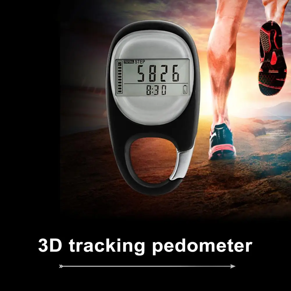 

Compact Pedometer Compact 3d Pedometer with Large Digital Display Portable Step Counting Device for Daily Target Monitoring