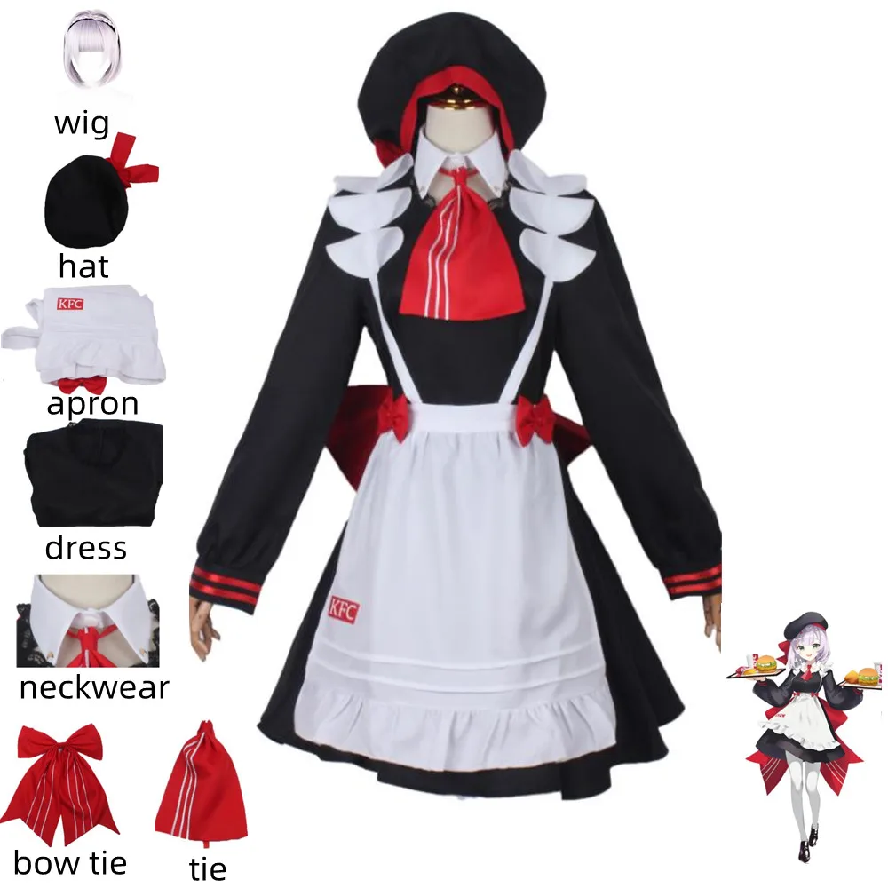 

Anime Game Genshin Impact Noelle Cosplay Costume Knights of Favonius Mondstadt City Wig Maid Dress Woman Kawaii Halloween Suit