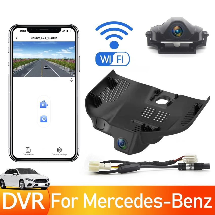 

Автомобильный видеорегистратор, легко установить для Mercedes-Benz C Class C200L C260L 2022 2023, Автомобильный видеорегистратор с Wi-Fi, видеорегистратор, видеорегистратор