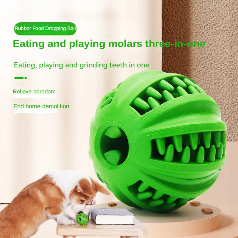 

Dog Teething Toys Ball Nontoxic Durable Dog IQ Puzzle Chew Toys Small Large Dog Teeth Cleaning/Playing Treat Dispensing Dog Toys