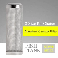 2 size stainless steel professional water pipe clip plastic filtration inflow inlet protect set inlet case aquarium filter net