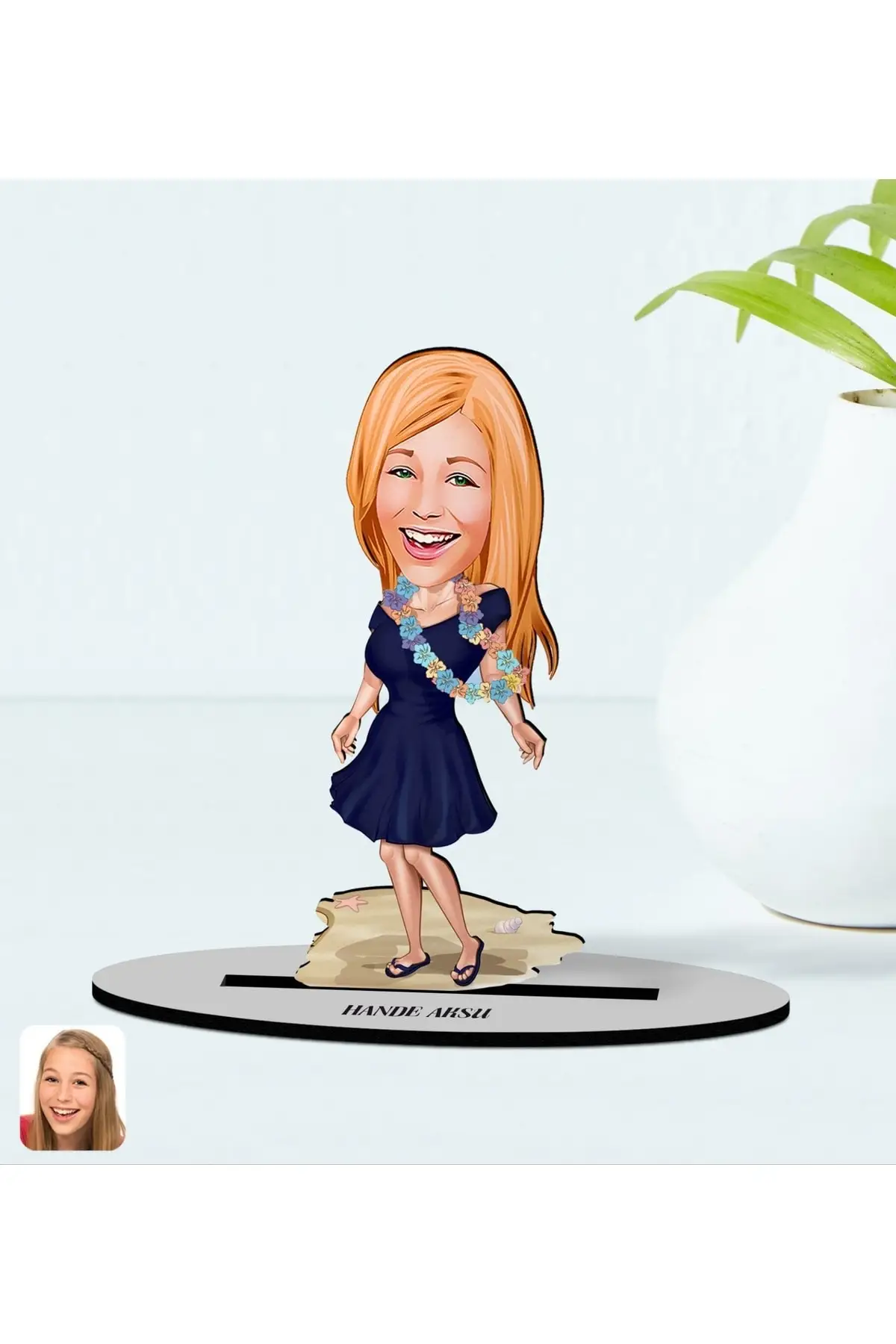 

Personalized women's Day The Most Beautiful Woman In The World With The best Wooden Stand 3d Trinket-14