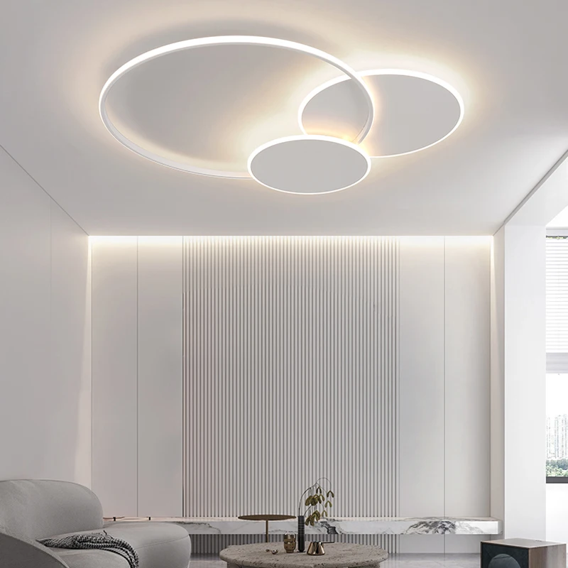 

Nordic Minimalist Ring Design Led Ceiling Lamps Living Room Bedroom Chandelier Home Decor Indoor Lighting Main Light Fixture