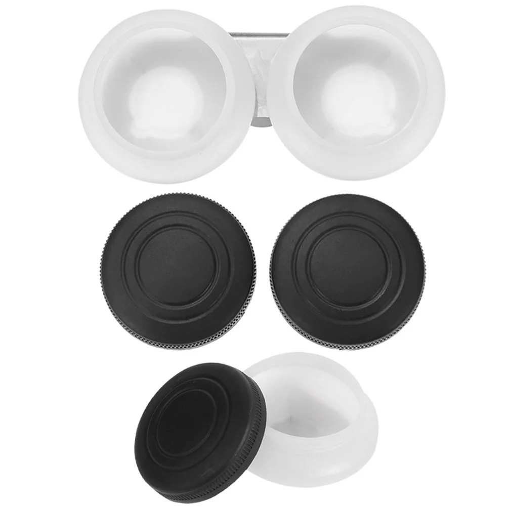 

2pcs Stainless Steel Oil Palette Cup Large Mouth Dipper Palette Cup with Lid