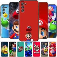 animated plumber m mario phone cover hull for samsung galaxy s6 s7 s8 s9 s10e s20 s21 s5 s30 plus s20 fe 5g lite ultra edge