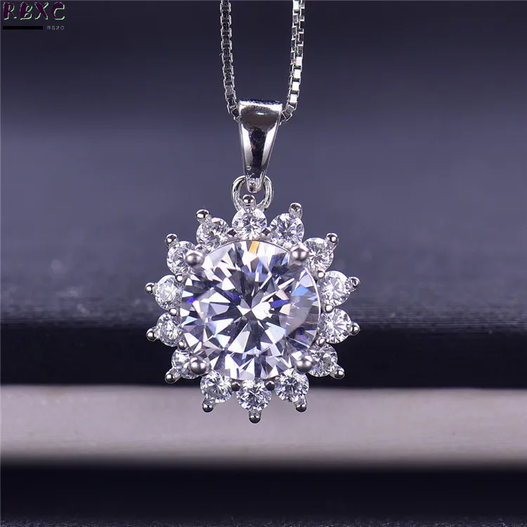 

Pendant Female Mo Sangshi Pendant d Color Fl Clarity Mo Sangshi Necklace Mo Sangshi Sunflower Pendant