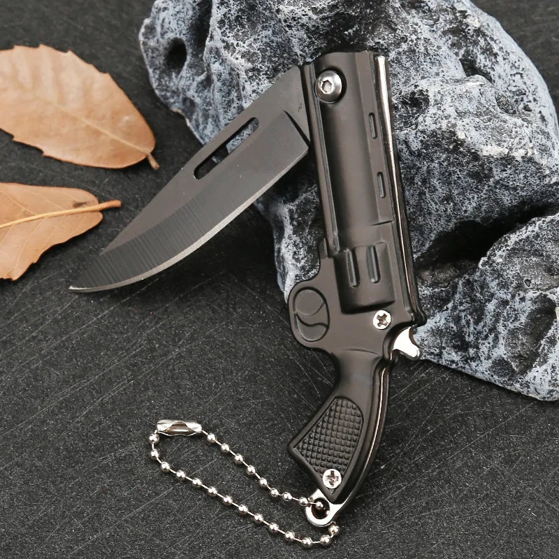 HJUEY Универсальный складной карманный нож с триггером магнитный пистолет черный