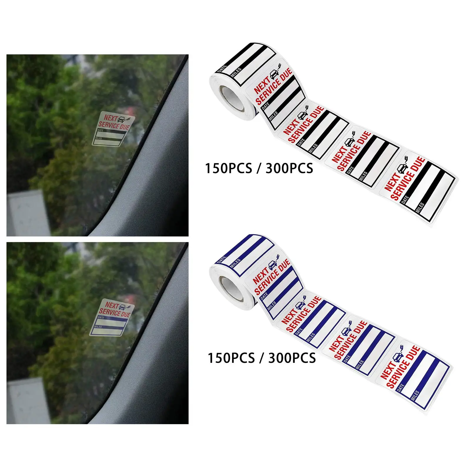 Напоминания о смене масла 2 x дюйма самоклеящиеся этикетки наклейки на окна