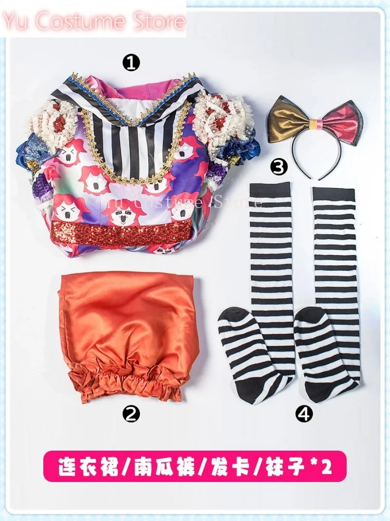 YuCostumeLove Live Sunshine Kurosawa Ruby Косплей Костюм Aqours AAO Танцевальное Платье Милый Вечерний