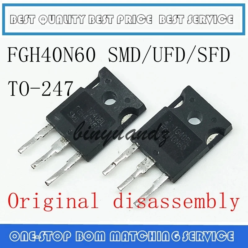 5-10 шт. FGH40N60 FGH40N60SFD FGH40N60SMD FGH40N60UFD TO-247 оригинальная разборка гарантия качества