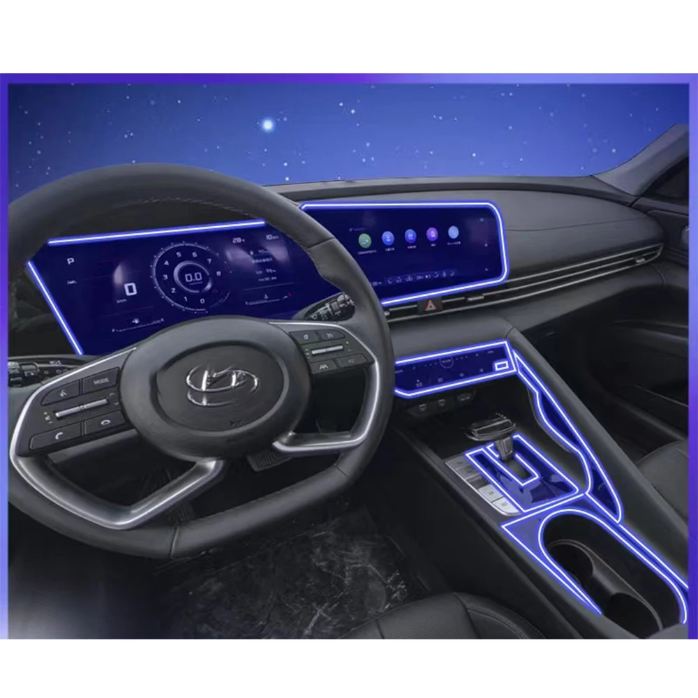 

Для HYUNDAI ELANTRA 2022 2021 навигационный экран автомобильное интерьерное фотопокрытие наклейка против царапин