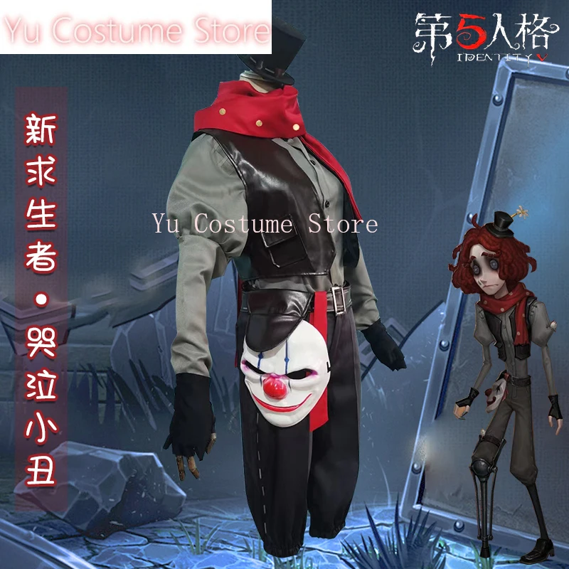Ю Аниме! Identity V плачущий клоун Джокер новый игровой костюм Survivor униформа