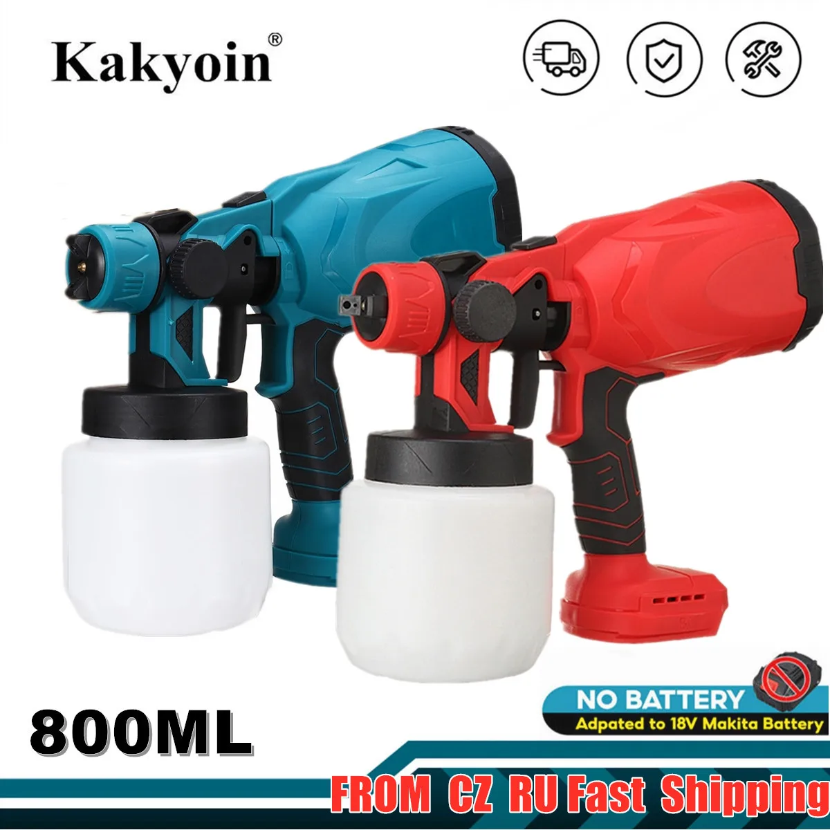 Беспроводной Электрический распылитель 800 мл Аэрограф с высоким стандартом