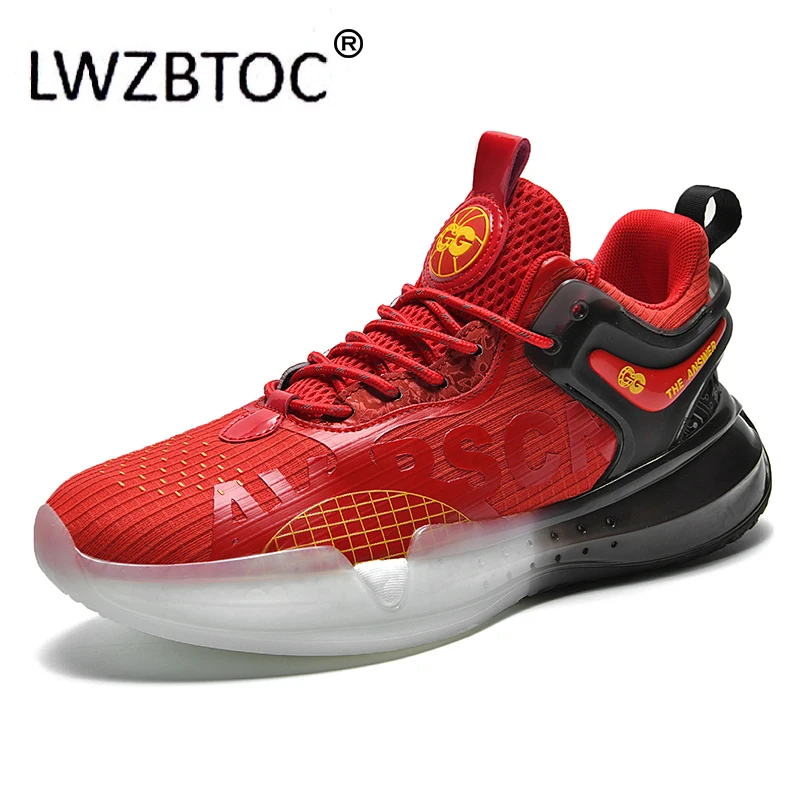 

Мужская баскетбольная обувь lwzb0, дышащие кроссовки, спортивная обувь из ткани, красные, черные, голубые цвета, мужские кроссовки для бега