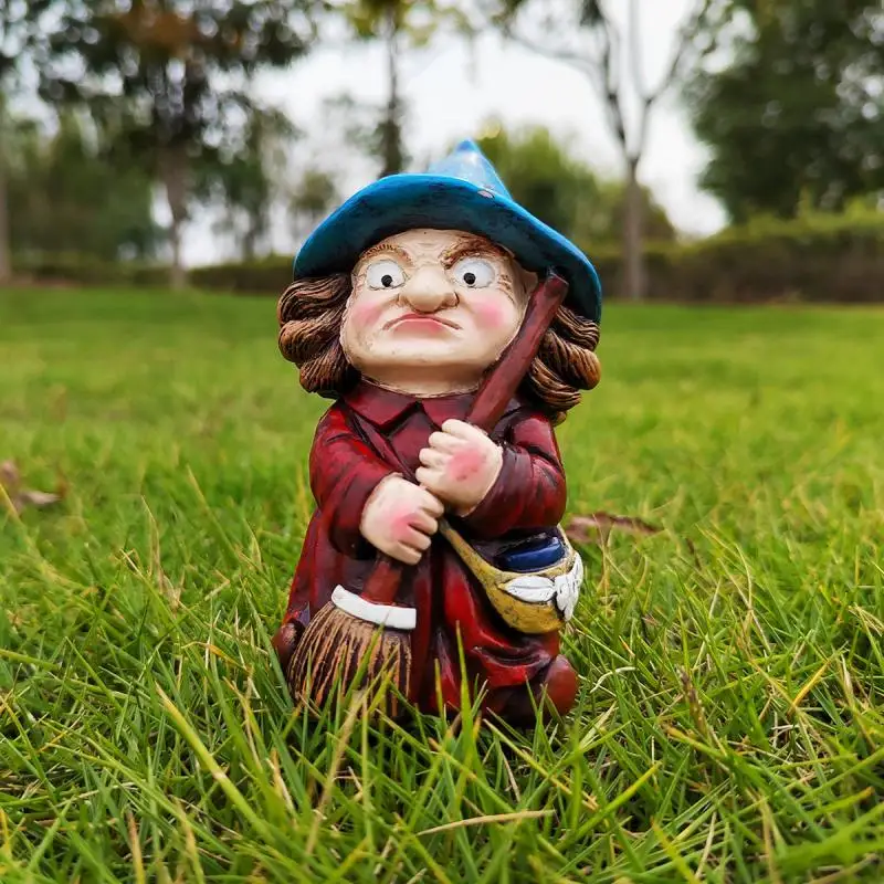 

Magic Witch Statue Knickknacks Craft Resin Statue Home Garden Decor Accessories Home Gifts New Holiday Children's Fairy Tale