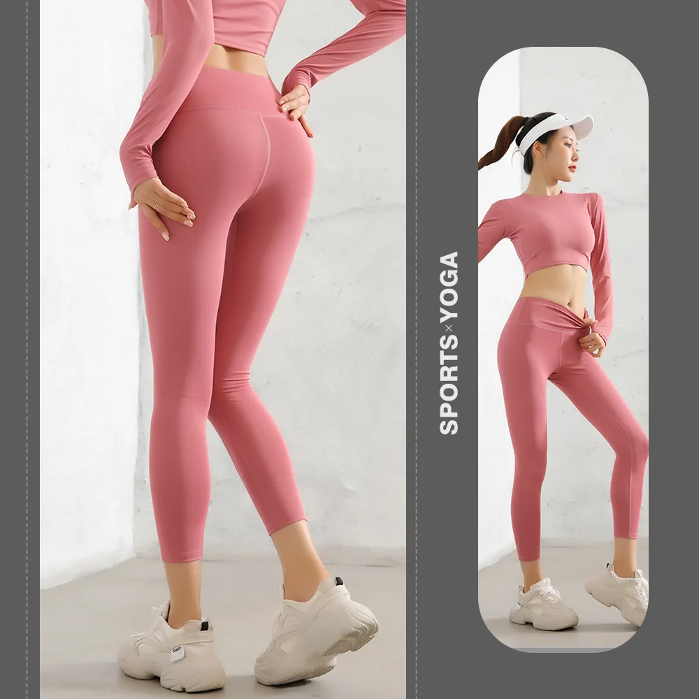 

Women's Seamless leggings Tennis female Tights woman naked sports wear high waist pants large femme flared Summer sexy Ballet