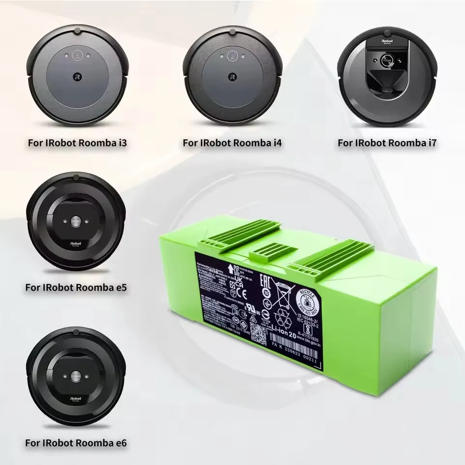 Фото Аккумулятор i7 14.4V 12800mAh для iRobot Roomba серий e и i, i7+ e5 7150 7550 i3 3150 i3+ 3550 i4 4150 i4+ 4624864 №4