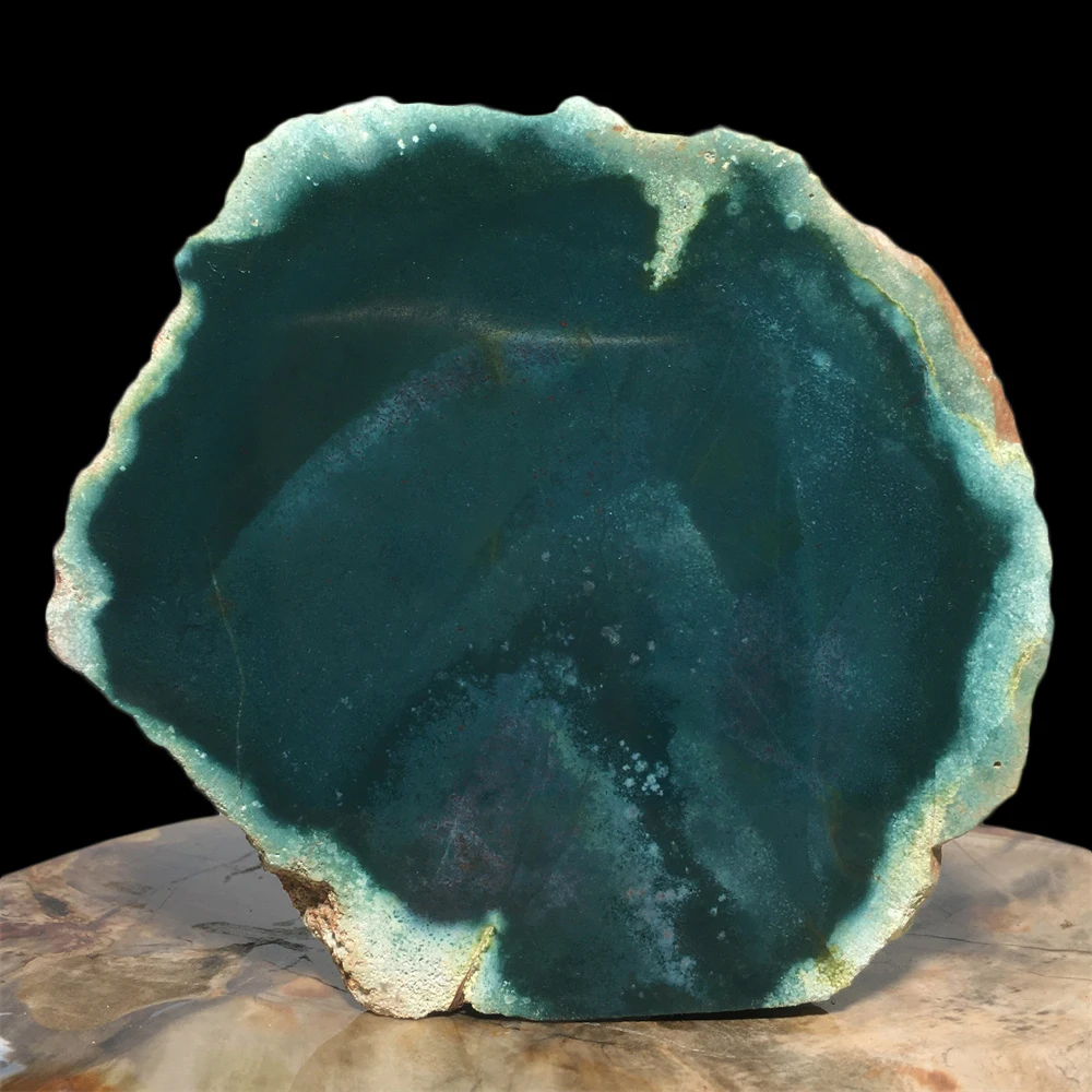 

Green Agate Natural Specimen Quartz Crystal Modern Ornament Ore Mineral Gemstone Sample Living Room Decoration Collection Gift