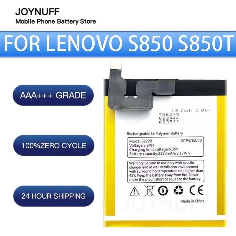 

New Battery High Quality 0 Cycles Compatible BL220 For Lenovo S850 S850T smartphone Replacement Lithium Sufficient Batteries+kit